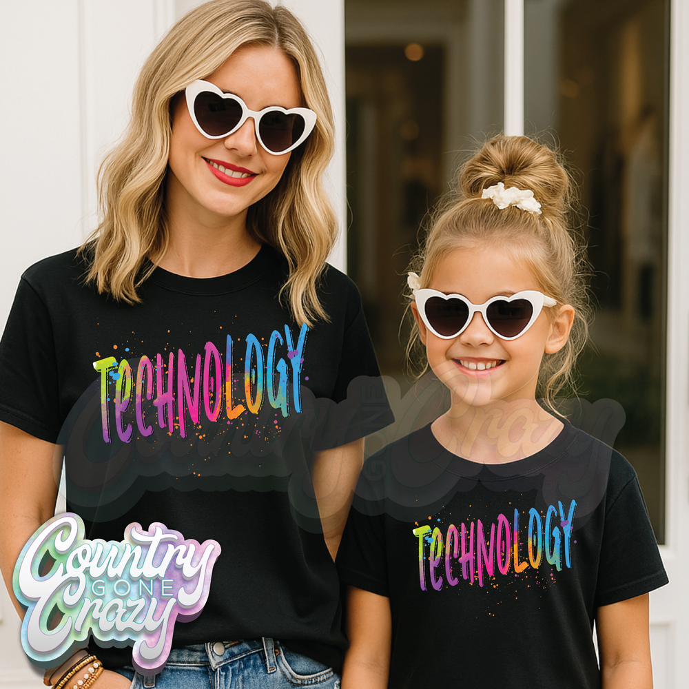 TECHNOLOGY •• SPLISH SPLASH T-SHIRT-Country Gone Crazy-Country Gone Crazy
