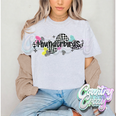 CHECKERED CRUSH • THUNDERBIRDS • T-Shirt-Country Gone Crazy-Country Gone Crazy