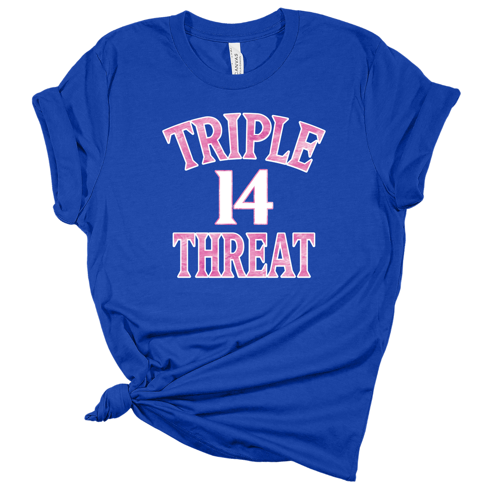 Triple Threat - Bella Canvas Royal T-Shirt-Country Gone Crazy-Country Gone Crazy