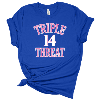 Triple Threat - Bella Canvas Royal T-Shirt-Country Gone Crazy-Country Gone Crazy