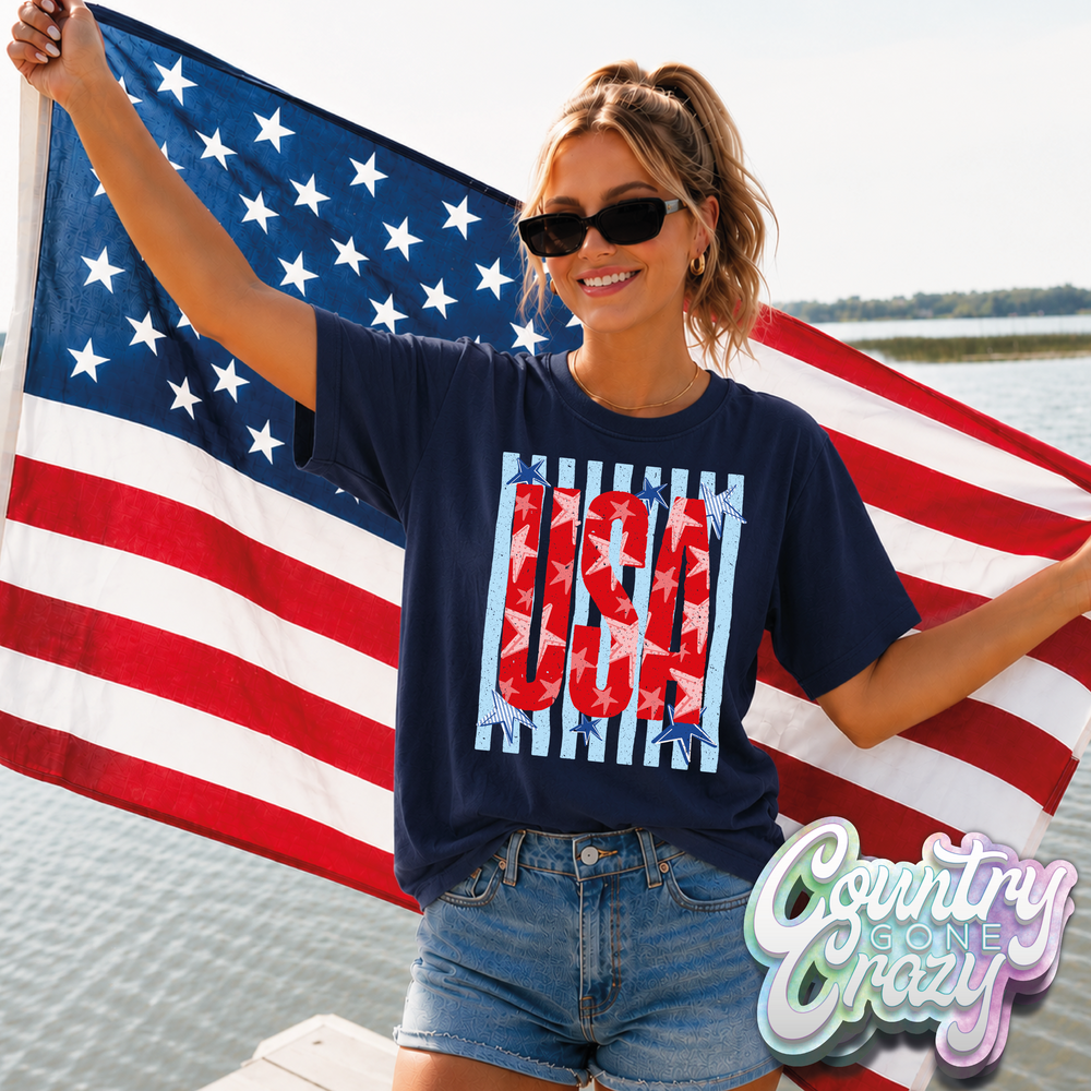 USA VERTICAL STRIPES
