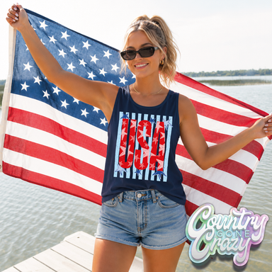 USA VERTICAL STRIPES-Country Gone Crazy-Country Gone Crazy