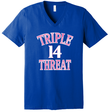 Triple Threat - Bella Canvas V-Neck-Country Gone Crazy-Country Gone Crazy