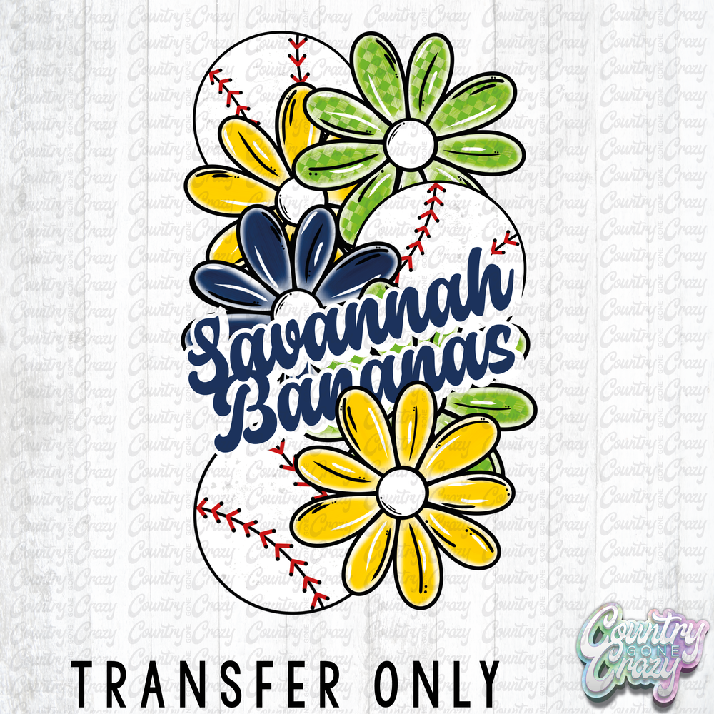 HT4582 • BANANAS FLORAL VERTICAL-Country Gone Crazy-Country Gone Crazy