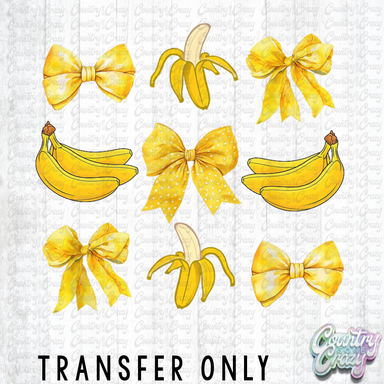 HT4587 • BANANA BOWS COQUETTE-Country Gone Crazy-Country Gone Crazy