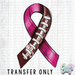 HT2093 • Breast Cancer Football Ribbon-Country Gone Crazy-Country Gone Crazy