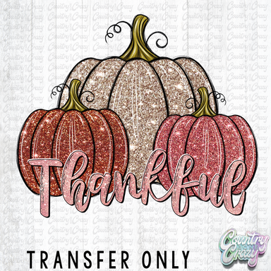 HT2737 • GLITTER THANKFUL PUMPKINS-Country Gone Crazy-Country Gone Crazy