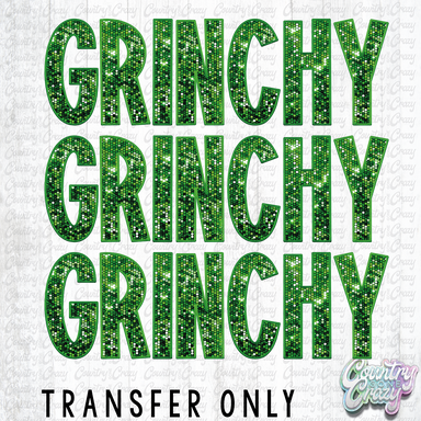 HT2747 • GRINCHY FAUX SEQUINS-Country Gone Crazy-Country Gone Crazy