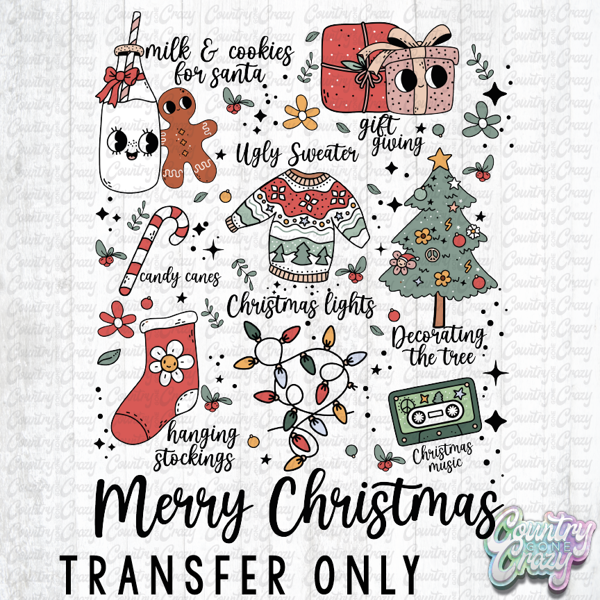 HT2791 • MERRY CHRISTMAS COLLAGE-Country Gone Crazy-Country Gone Crazy