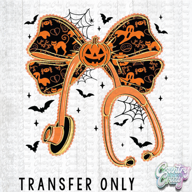 HT4551 • HALLOWEEN NURSE BOW-Country Gone Crazy-Country Gone Crazy