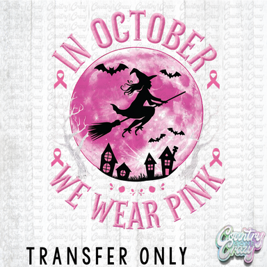 HT4606 • FLYING OVER THE MOON BREAST CANCER AWARENESS-Country Gone Crazy-Country Gone Crazy