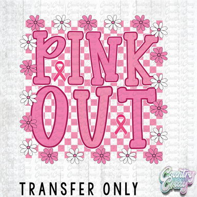 HT4609 • CHECKERED PINK OUT-Country Gone Crazy-Country Gone Crazy