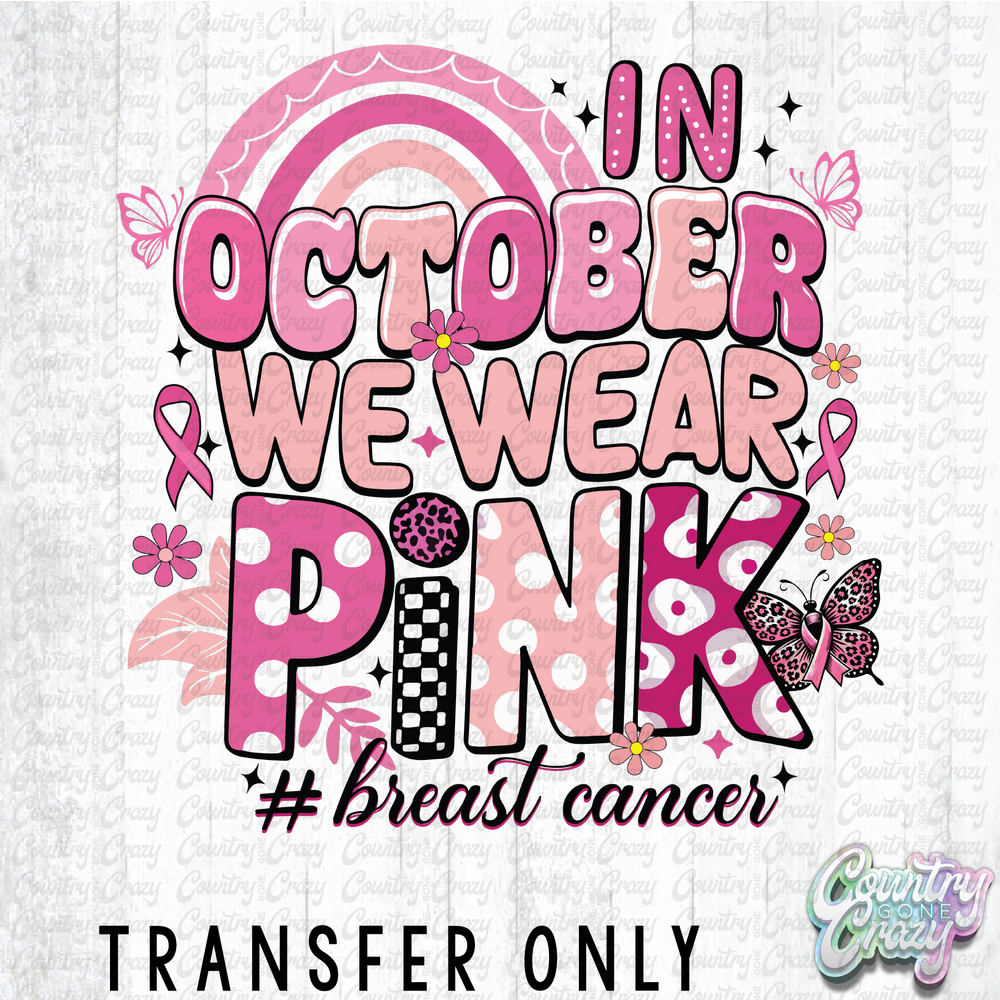 HT4610 • #BREAST CANCER-Country Gone Crazy-Country Gone Crazy