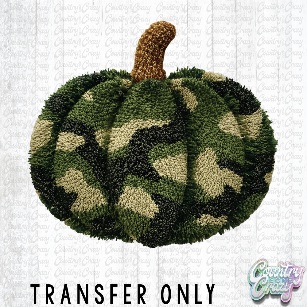 HT4620 • CAMO PUMPKIN FAUX YARN-Country Gone Crazy-Country Gone Crazy