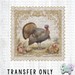 HT4624 • TURKEY THANKSGIVING POSTAGE STAMP-Country Gone Crazy-Country Gone Crazy