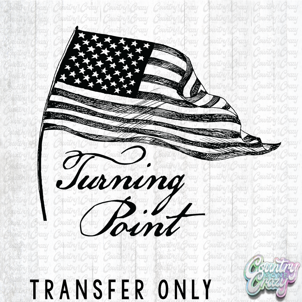 HT4630 • TURNING POINT WITH FLAG-Country Gone Crazy-Country Gone Crazy