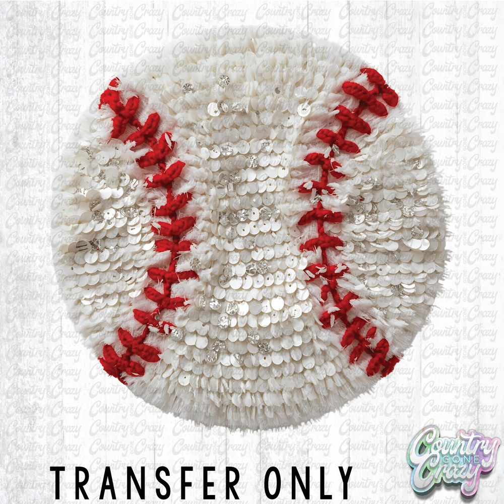 HT4646 • BASEBALL FAUX YARN-Country Gone Crazy-Country Gone Crazy