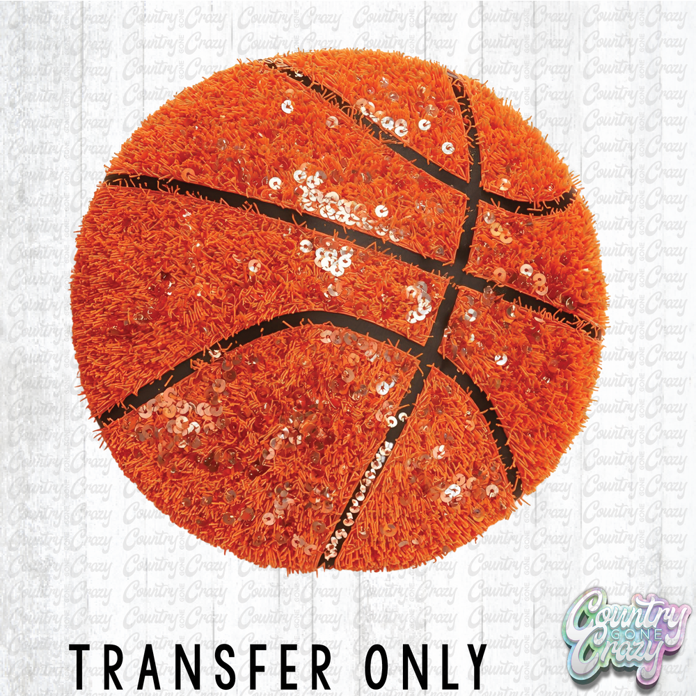 HT4647 • BASKETBALL FAUX YARN SEQUIN-Country Gone Crazy-Country Gone Crazy