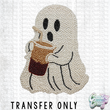 HT4649 • GHOST COFFEE FAUX PEARLS-Country Gone Crazy-Country Gone Crazy