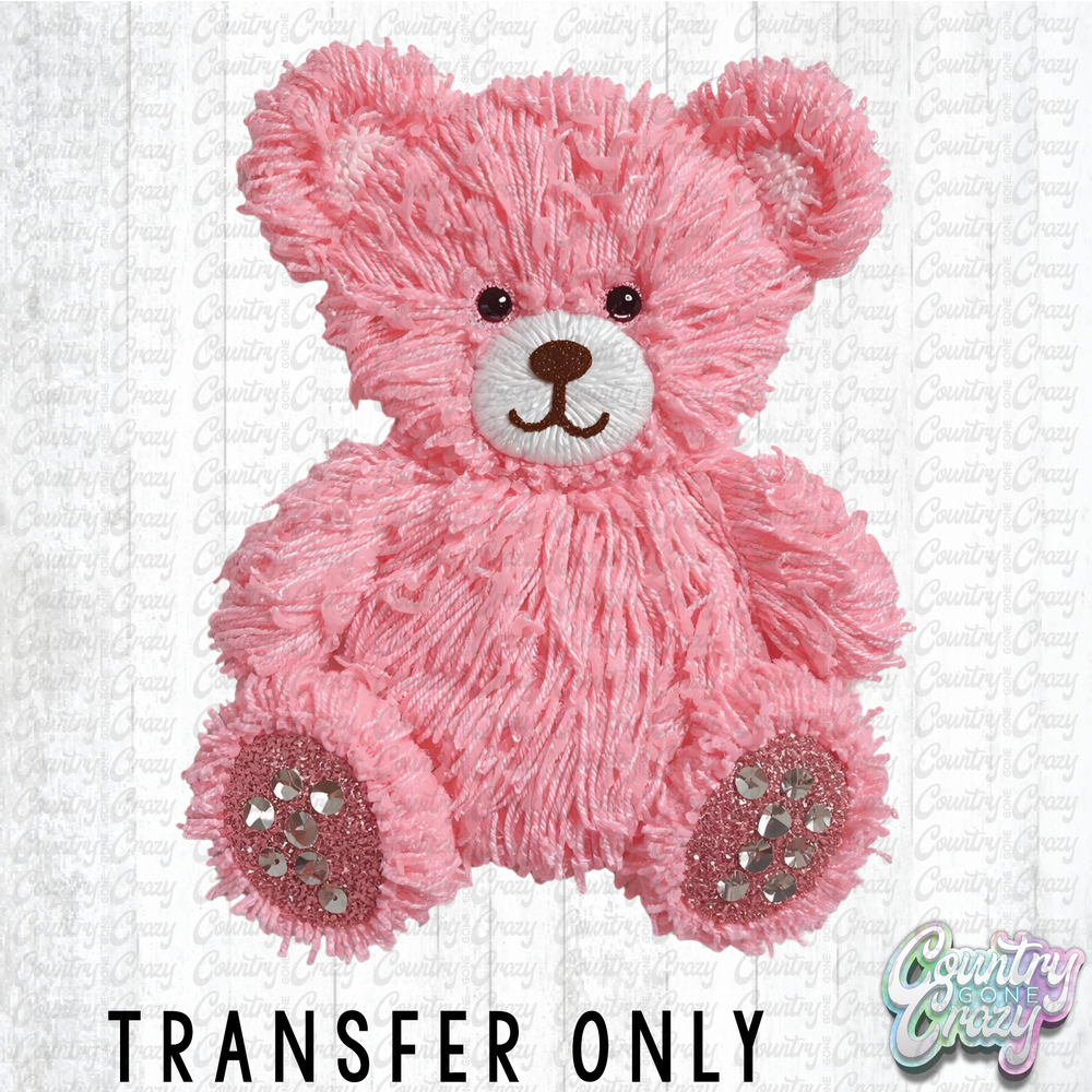 HT4653 • PINK BEAR FAUX YARN-Country Gone Crazy-Country Gone Crazy