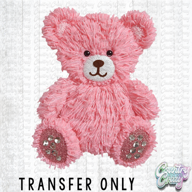 HT4653 • PINK BEAR FAUX YARN-Country Gone Crazy-Country Gone Crazy