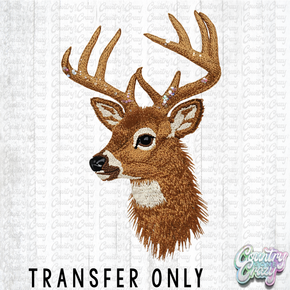 HT4654 • DEER FAUX YARN SEQUIN-Country Gone Crazy-Country Gone Crazy