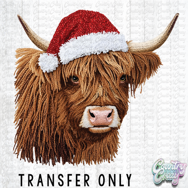 HT4656 • CHRISTMAS HIGHLAND COW FAUX YARN-Country Gone Crazy-Country Gone Crazy