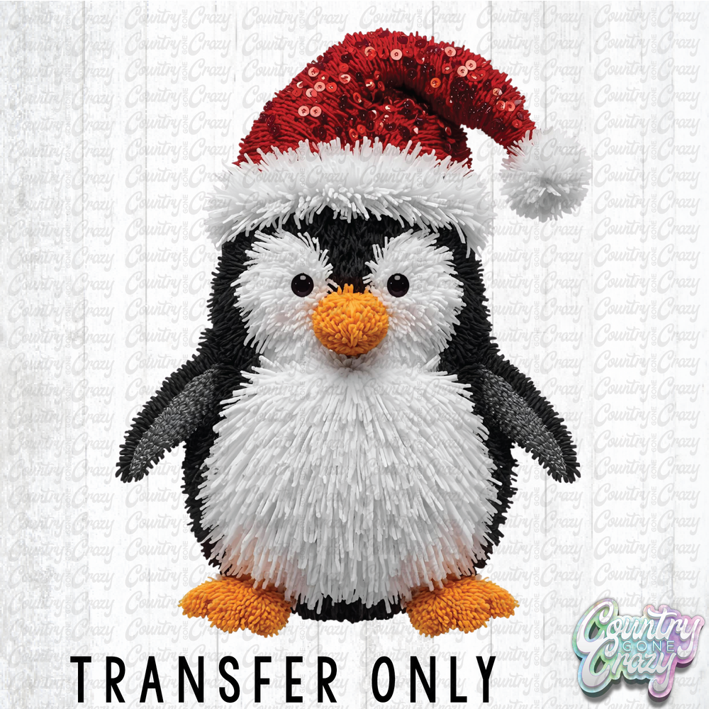HT4657 • CHRISTMAS PENGUIN FAUX YARN-Country Gone Crazy-Country Gone Crazy