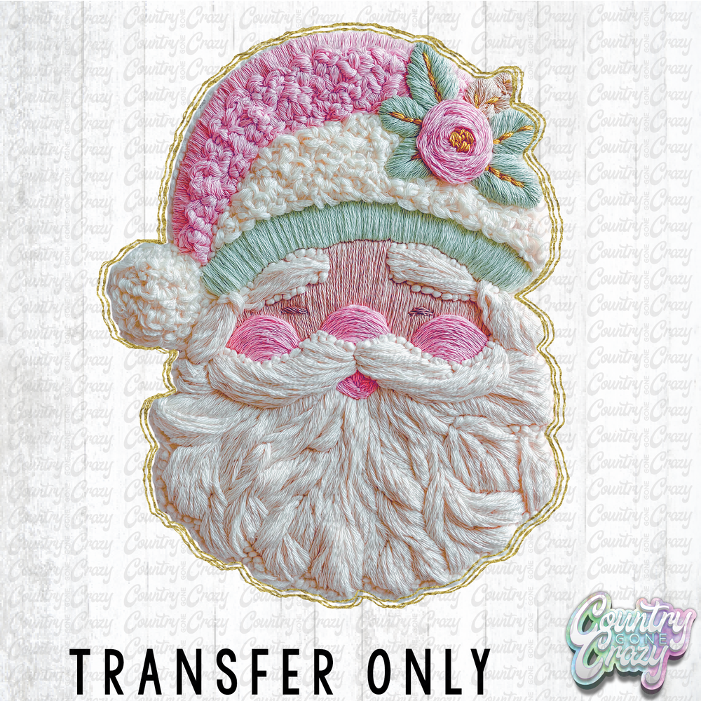 HT4664 • French Knot Santa-Country Gone Crazy-Country Gone Crazy