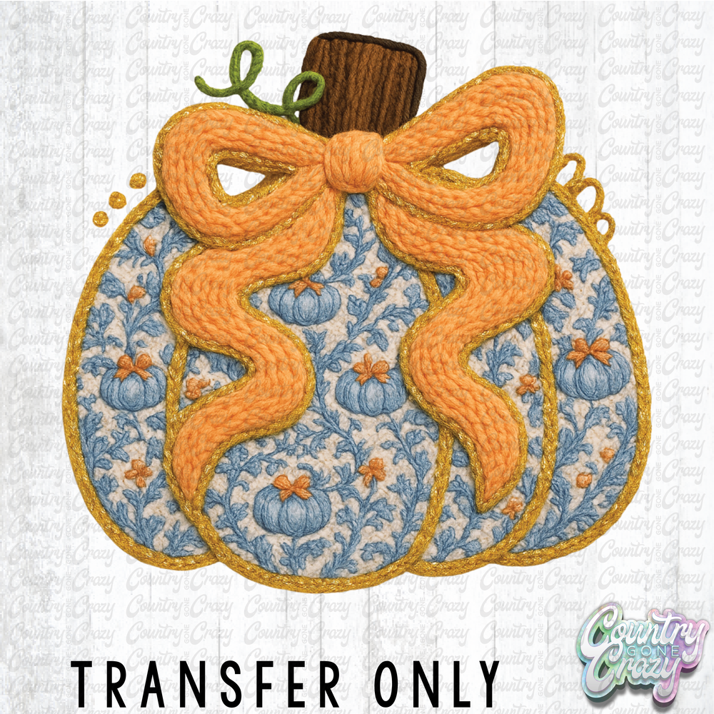 HT4692 • FAUX YARN PUMPKIN-Country Gone Crazy-Country Gone Crazy