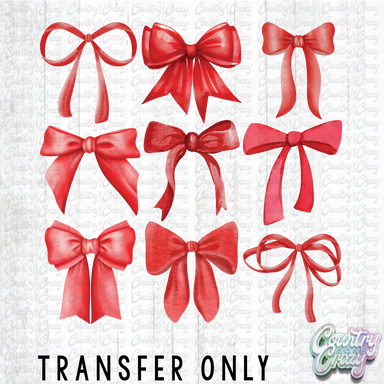 HT4719 • RED COQUETTE BOWS-Country Gone Crazy-Country Gone Crazy