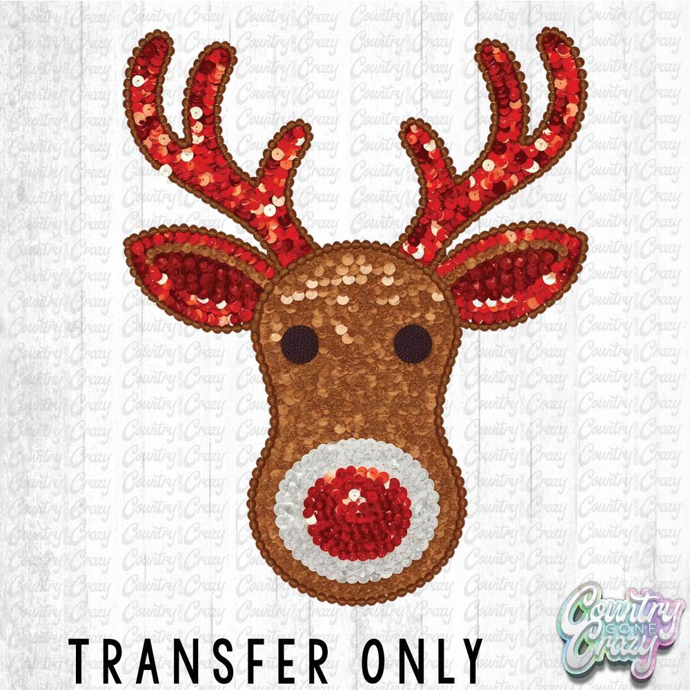 HT4733 • REINDEER SEQUINS-Country Gone Crazy-Country Gone Crazy