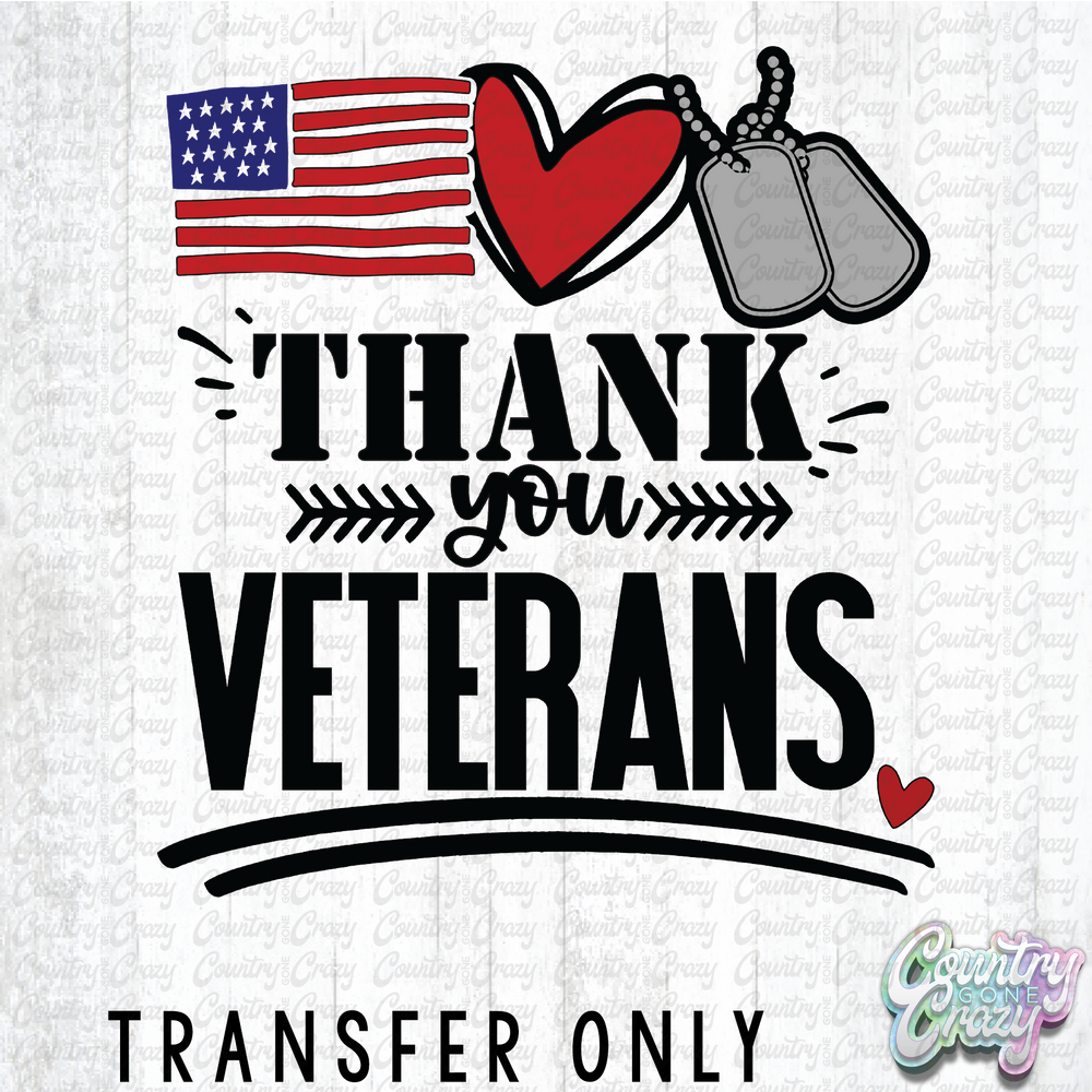 HT4740 • THANK YOU VETERANS-Country Gone Crazy-Country Gone Crazy