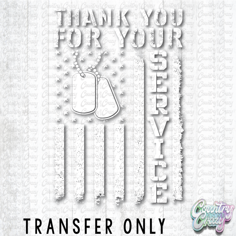 HT4742 • SERVICE, THANK YOU-Country Gone Crazy-Country Gone Crazy