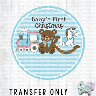 HT4776 • BABY'S FIRST CHRISTMAS - BLUE-Country Gone Crazy-Country Gone Crazy