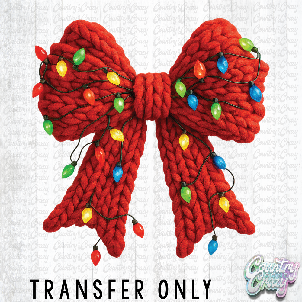 HT4782 • CHISTMAS BOW WITH LIGHTS-Country Gone Crazy-Country Gone Crazy