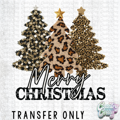 HT4797 • LEOPARD MERRY CHRISTMAS-Country Gone Crazy-Country Gone Crazy