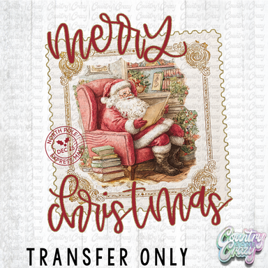 HT4800 • MERRY CHRISTMAS SANTA STAMP-Country Gone Crazy-Country Gone Crazy
