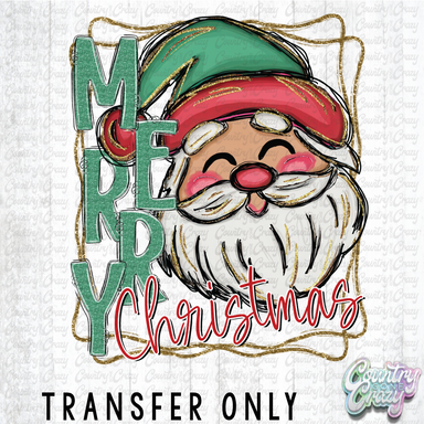 HT4808 • SANTA MERRY CHRISTMAS-Country Gone Crazy-Country Gone Crazy