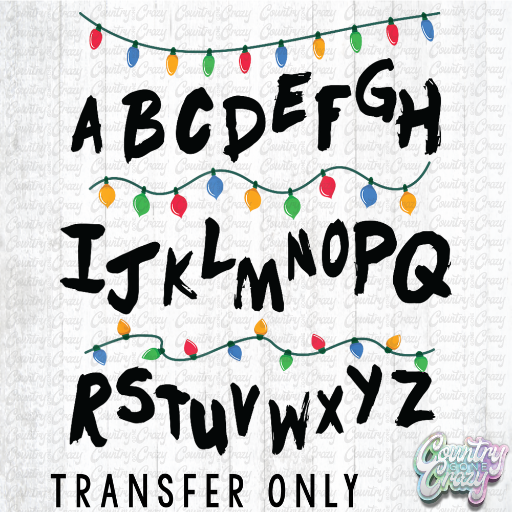 HT4842 • ALPHABET WITH LIGHTS-Country Gone Crazy-Country Gone Crazy