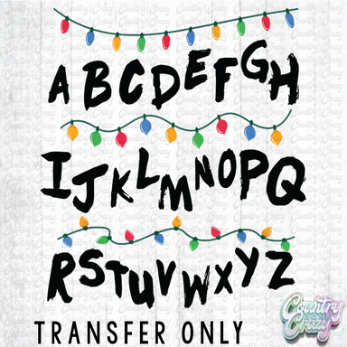 HT4842 • ALPHABET WITH LIGHTS-Country Gone Crazy-Country Gone Crazy