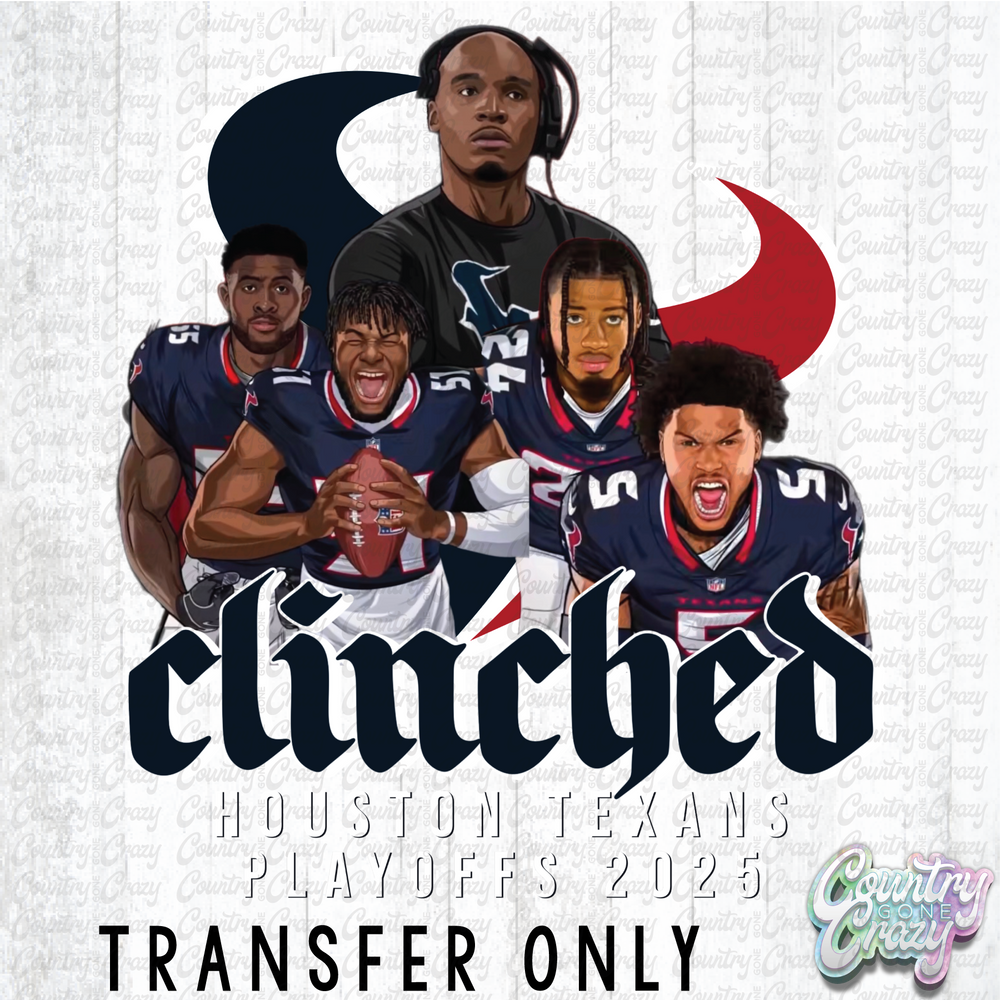 HT4879 • CLINCHED TEXANS PLAYOFFS-Country Gone Crazy-Country Gone Crazy