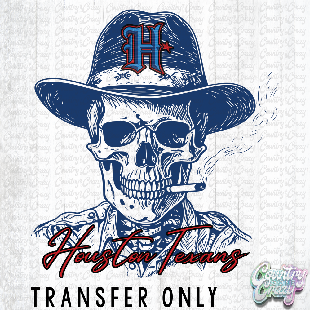 HT4882 • HOUSTON TEXANS SKELETON-Country Gone Crazy-Country Gone Crazy