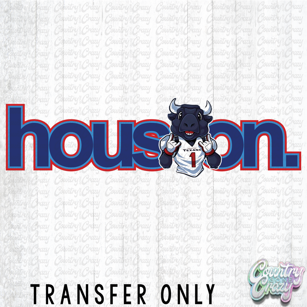HT4883 • HOUSTON - RED AND BLUE-Country Gone Crazy-Country Gone Crazy