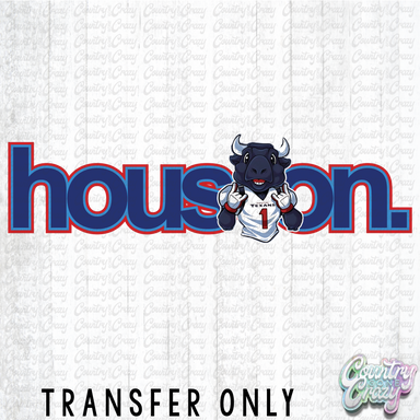 HT4883 • HOUSTON - RED AND BLUE-Country Gone Crazy-Country Gone Crazy