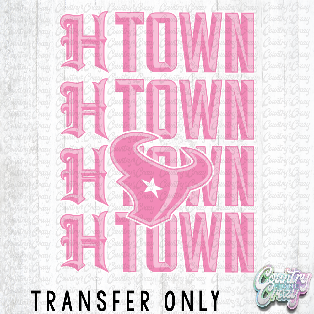 HT4885 • H-TOWN PINK LOGO-Country Gone Crazy-Country Gone Crazy
