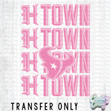 HT4885 • H-TOWN PINK LOGO-Country Gone Crazy-Country Gone Crazy