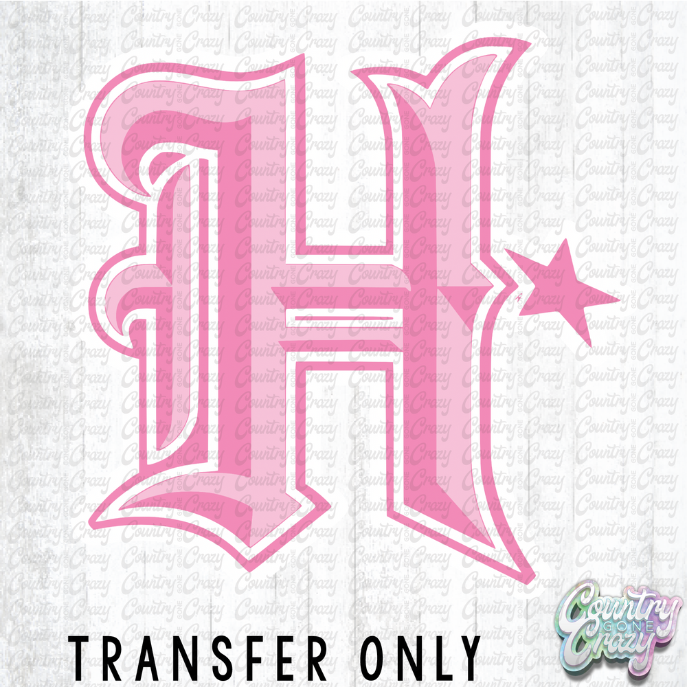 HT4886 • H PINK LOGO-Country Gone Crazy-Country Gone Crazy