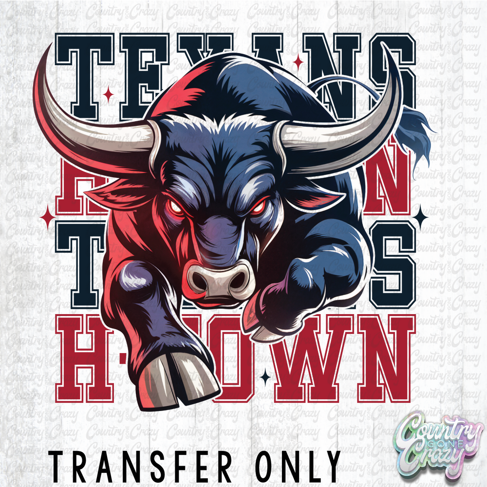 HT4890 • H-TOWN WITH BULL-Country Gone Crazy-Country Gone Crazy