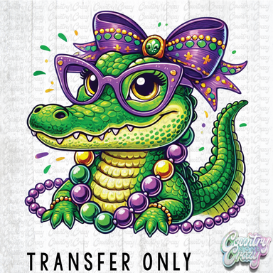 HT4893 • GIRL GATOR WITH GLASSES-Country Gone Crazy-Country Gone Crazy